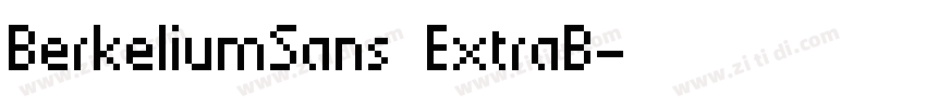 BerkeliumSans ExtraB字体转换